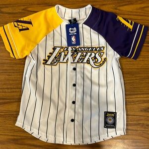 NBA LA Lakers Baseball Jersey 10-12